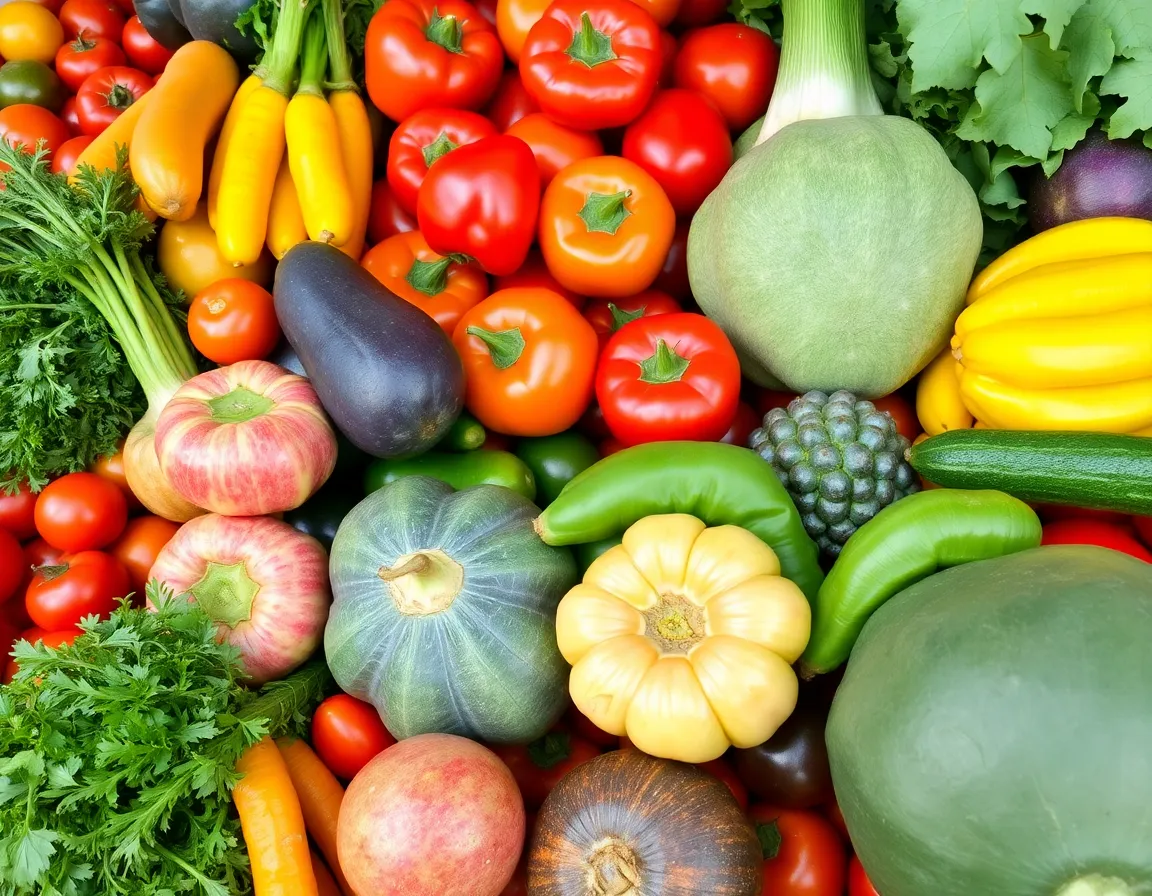 Fresh agricultural produce from Indian farms